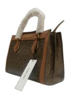 SHOULDER AND CROSS BAG WITH TWO STRAPS LEATHER AND METAL - Image 2