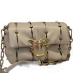 mini love puff bag with studs