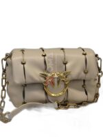 mini love puff bag with studs