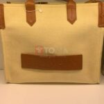 b-army 42 monogram jacquard & leather tote bag