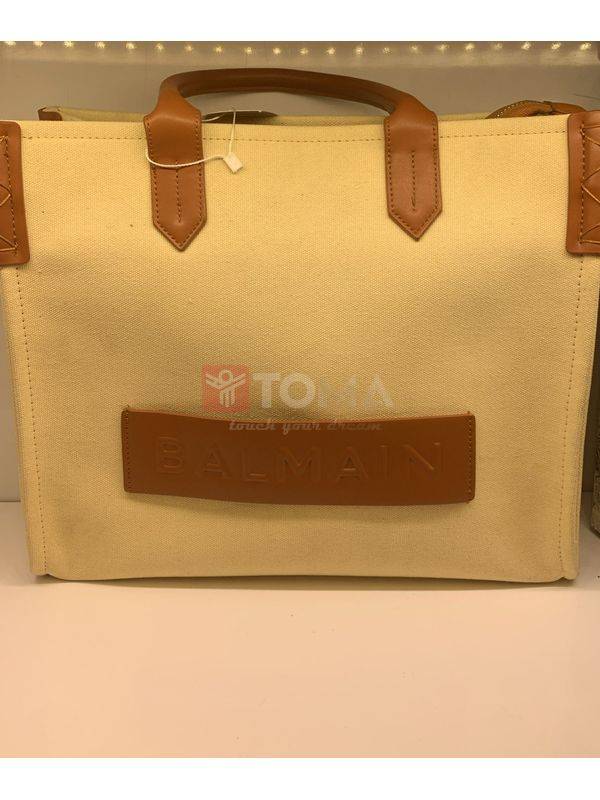 1799 b-army 42 monogram jacquard & leather tote bag - Image 1