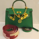 mini leather kelly bag