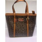 LADY AND CROSS BAG WITH LEATHER STRAP