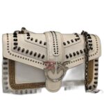 leather love bag mixed studs