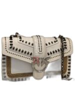 leather love bag mixed studs