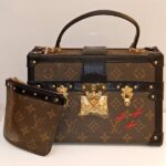 monogram petite malle v black