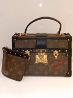 monogram petite malle v black